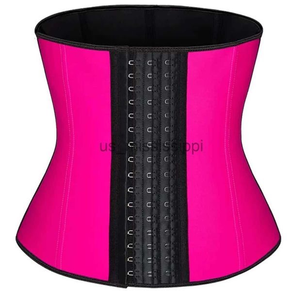 

waist tummy shaper fajas colombianas latex waist trainer body shapewear women waist corset belt 9 steel bones modeling strap slimming belly