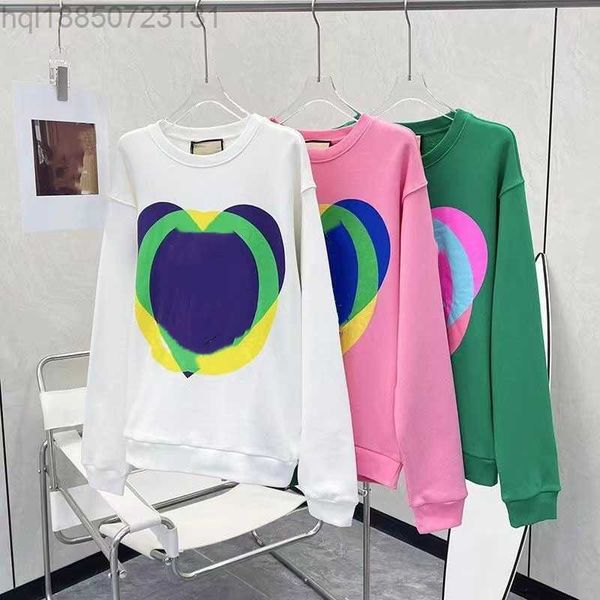 

pink womens hooded sweatshirts designer hoodies mens clothing high street love print pullover long sleeve sweatshirt pure cotton, White