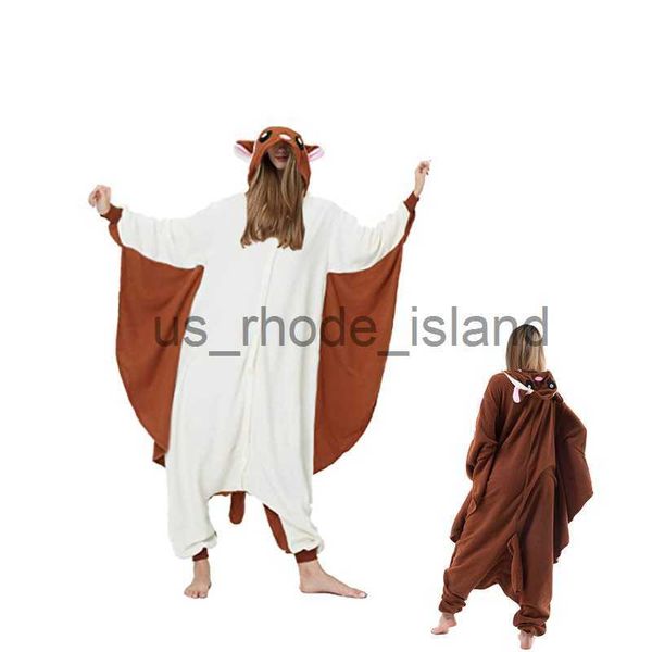 

pajamas (xxl145-200cm) animal flying squirrel woman onesies winter halloween cartoon cosplay pajama raccoon kigurumi x0901, Blue;red