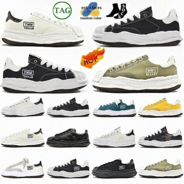 

mmy maison mihara yasuhiro low running shoes women men black white yellow red grey sneaker 56bx#