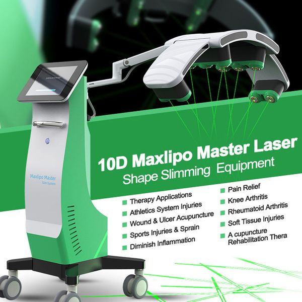 

most popular 10d maxlipo laser treatment body slimming laser master weight loss and physical therapy beauty equipment