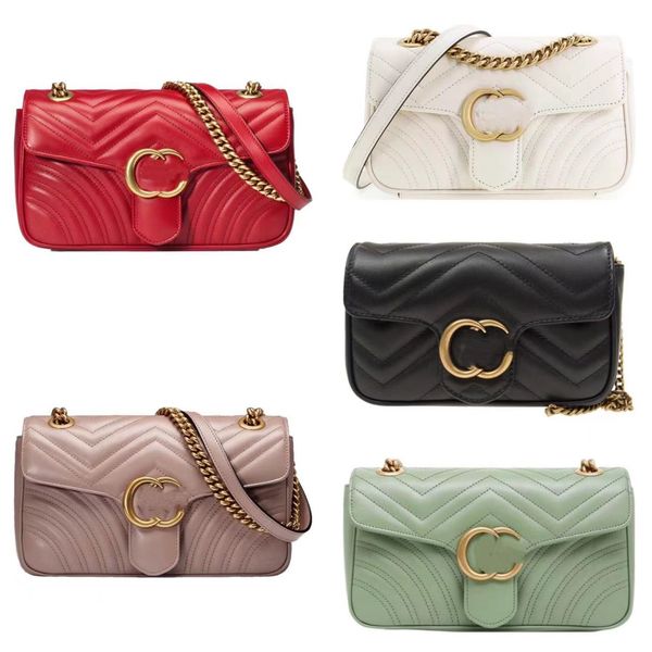 

2023 the latest green love chain bag embroidery burst summer fresh chain bag small fresh diamond check bag