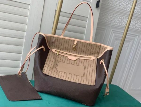 

m41178 totes shopping bag checked luxury designer handbags pm women genuine leather fashion handbag large composite bags purse wallet