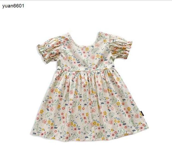 

luxury designer girl dress girls floral dresses summer skirt of baby children's princess dress kid clothes, Red;yellow