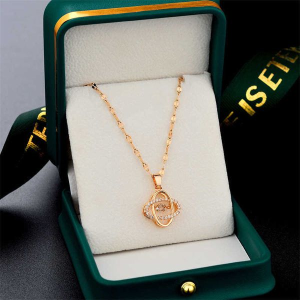 

Designer Four-leaf clover Necklace Luxury Top female versatile pendant INS niche design light luxury collarbone chain Van Clee Accessories Jewelry Valentine's Day