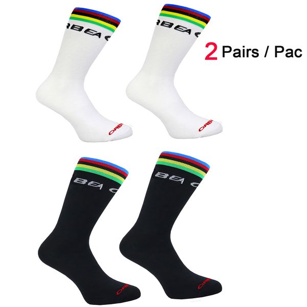 

orbea orca sports socks men breathable team pro cycling socks, Black