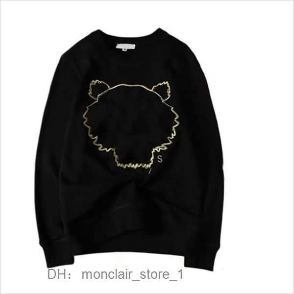 

spider hoodie kenzo women hoodie tiger head advanced designer fashion men embroidery round neck pullover autumn winter loose high street 6, Black