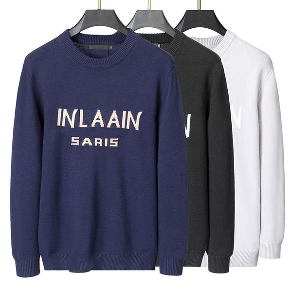 

designer sweater men sweaters pullover clothing round neck long sleeve outdoor casual street sweater coat fashion lovers clothing, White;black