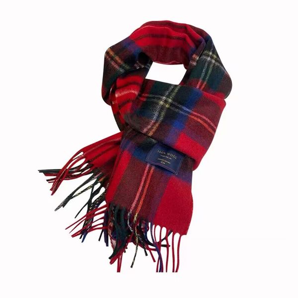 

scarf designer cashmere high-end soft thick classic plaid printed men's and women's fashion suits scarves, Blue;gray