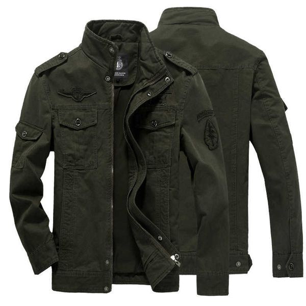 

new military industrial casual coat large men's pure cotton jacket, Black;brown