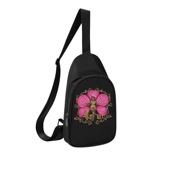 

diy custom men's chest bags women's shoulder bags chest bags pink beautiful production of personalized exclusive custom couple gif