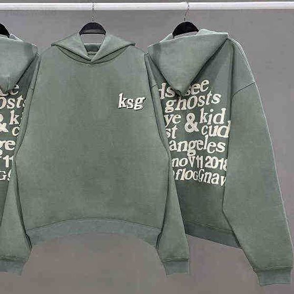 

men's hoodies sweatshirts ksg hoodies sweatshirts cpfm.xzy men women 3d foam printing hooded t220825ldno, Black