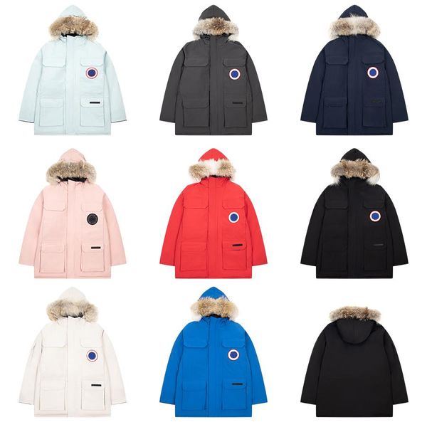 

Designer Jacket Parkas Man Woman Coat Winter Jackets Mid Length Style Corset Thick Outfit Windbreaker Pocket Outsize Warm Coats, C8