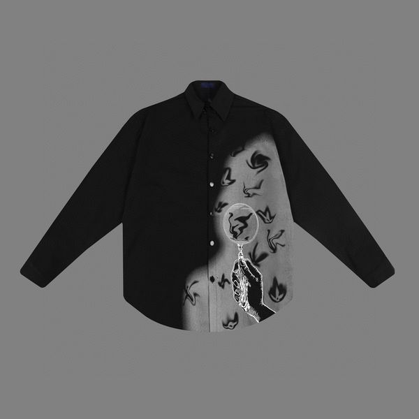 

men's plus tees & polos round neck embroidered and printed polar style summer wear with street pure cotton t-shirts 500003, Black