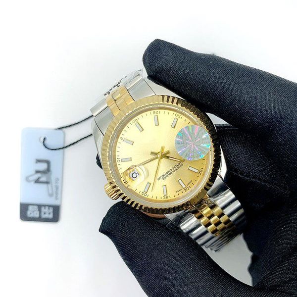 

mens watches automatic luminous watch quartz desigh luxury wristwatches swim steel business size:41/36/31/28mm watch stainless casual n ueht, Slivery;brown