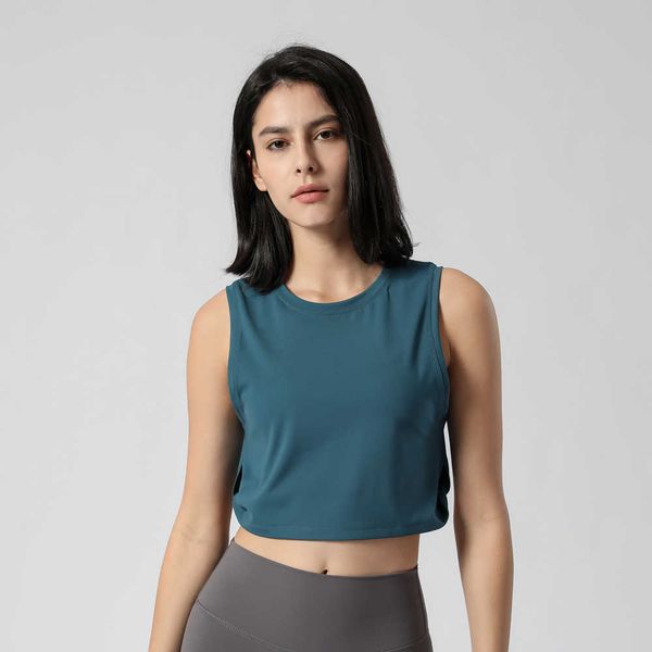 

lu lu lemon women tank summer vest fiess gym wear bottom autumn winter casual lady sportswear suits joggers yoga vest athletic107