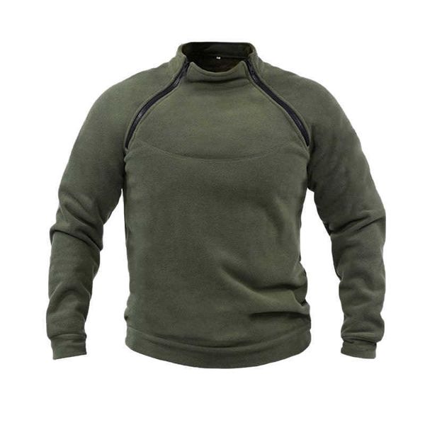 

men's sweater autumn/winter standing collar warm loose fit quick sell outdoor warm breathable tactical men's wear, Black