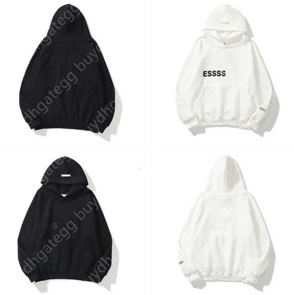 

2023new hoodies 23ss men's and women leisure fashion trends designer tracksuit essentialhoodie set casual oversize hooded pullover dw, Black