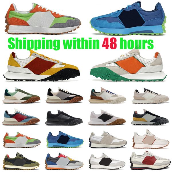 

designer new running shoes 327 327s sea salt turtledove moonbeam outerspace munsell white green team red blue black gum sneaker jogging walk