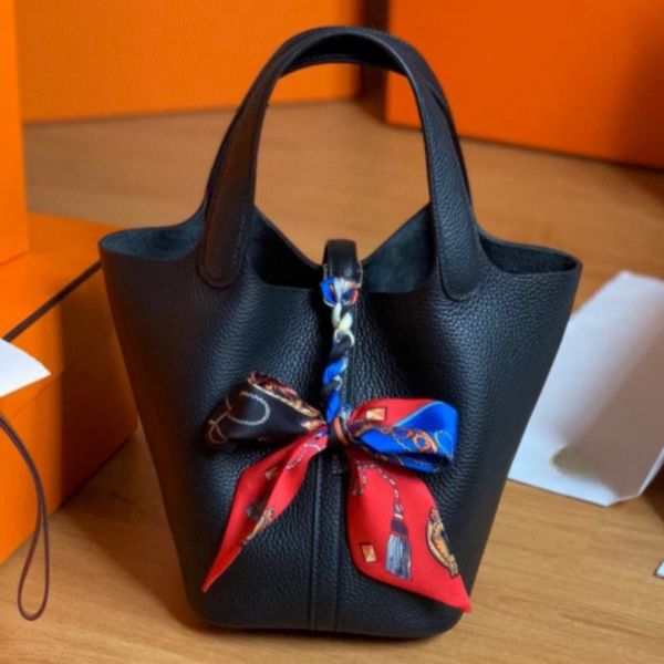 

Women's Handbag luxury bag Single Shoulder Bag Ladies Picotin Lock Totes Bayswater Large Genuine Designer Leather Cowhide Portable Commuter Plain 18CM 22CM with box, 14