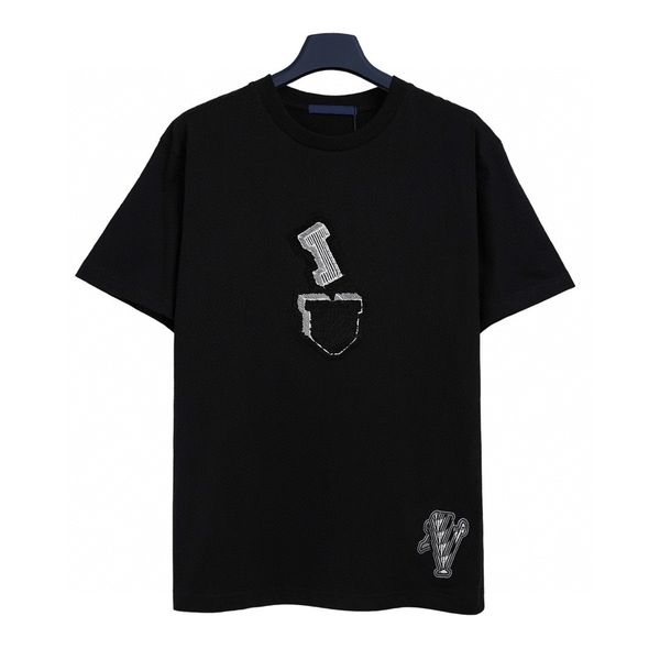 

men's plus tees & polos round t-shirts neck embroidered and printed polar style summer wear with street pure cotton e2rfw, Black;brown