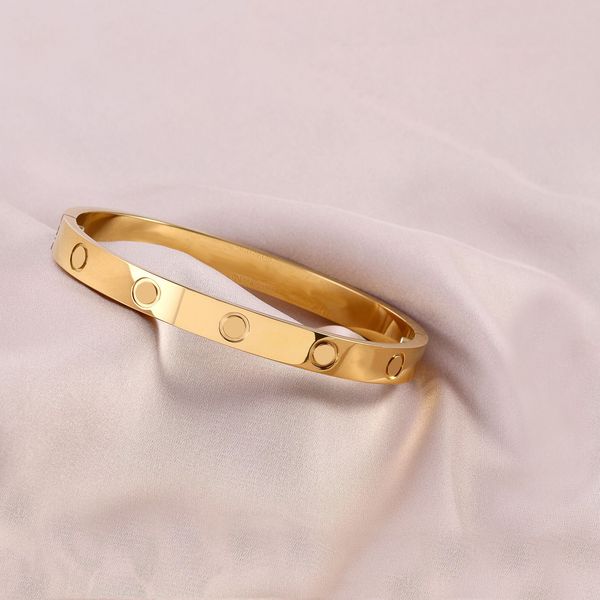 

Designer Bracelet Classic Screwdriver Bracelet Men's and Women's Couple's Bracelet Deluxe Titanium Steel and Gold Bracelet Size 16-22 Jewelry Gift Box High quality