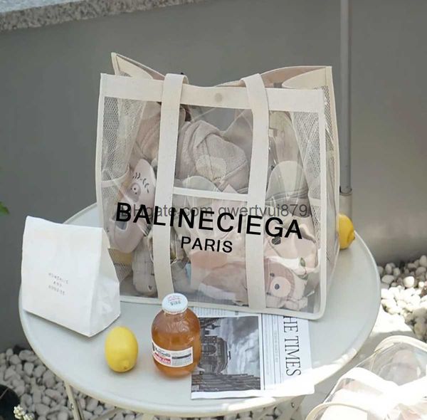 

totes maternity backpack transparent pvc beach bag waterproof handbags large capacity shoulder portable hanging pocket bags tylishdesignerba