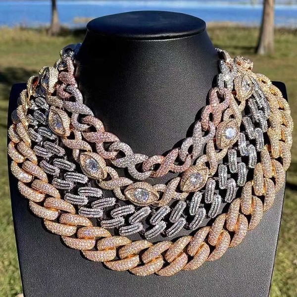 

custom wholale 925 sier 8mm 10mm 12mm necklace vvs diamond moissanite baguette iced out cuban link chain hip hop jewelry, Silver
