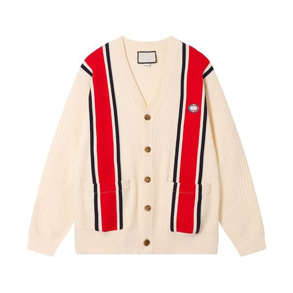 

2023 new cardigan sweater minimalist embroidery academy style luxury and elegant v-neck design y120