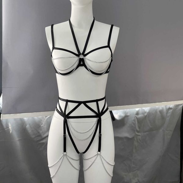 

set sissy lingerie uncensored erotic bilizna set of crotchless open and chest naked woman without censorship 230808, Red;black