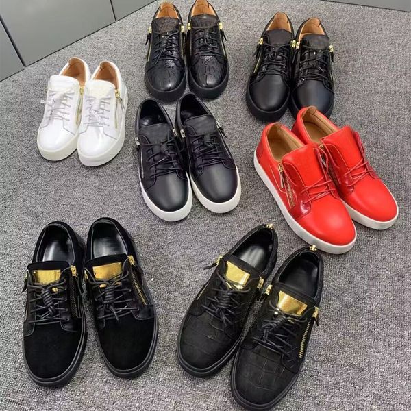 

Casual shoes women Designer SHoes Travel leather lace-up sneaker fashion lady Flat Running Trainers Letters zipper woman shoe Flat men gym shoe size 35-42-44-45 With box, Colour 6