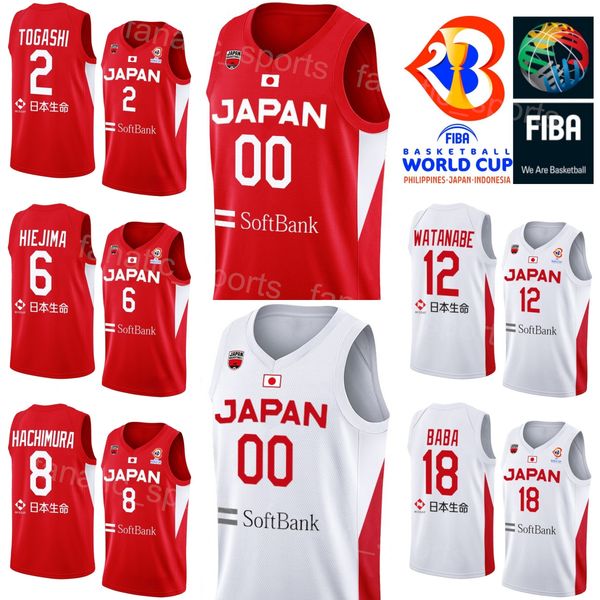 

printed world cup 2023 basketball japan 8 rui hachimura jerseys 24 joshua hawkinson 12 yuta watanabe 18 yudai baba 16 ren kanechika 19 yudai, Black