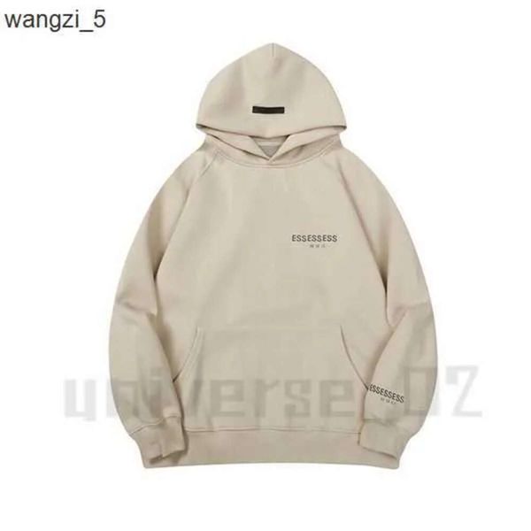 

essentialclothing designer warm hoodie men's pullover essent sweatshirt black white gray male and female couple style casual simple475