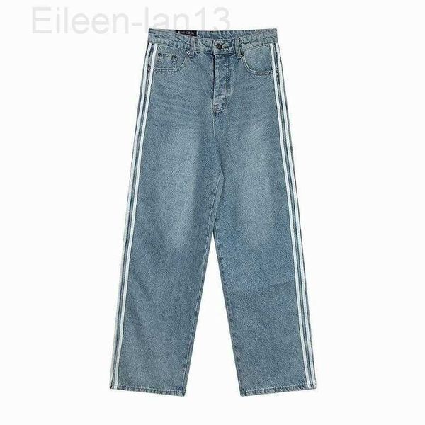 

casual streetwear slim fit distressed jeans men letter jean pants trendy dance club toursers fashion bottoms denim, Blue