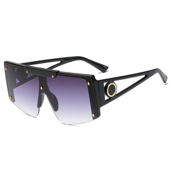 

sunglasses designer fashion luxury new head women's box one piece men's and women's fashion glasses, White;black