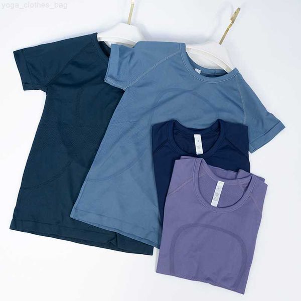 

lu yoga 2.0 wear swiftly tech short sleeve running knit sports breathable fitness yoga wear gym wear