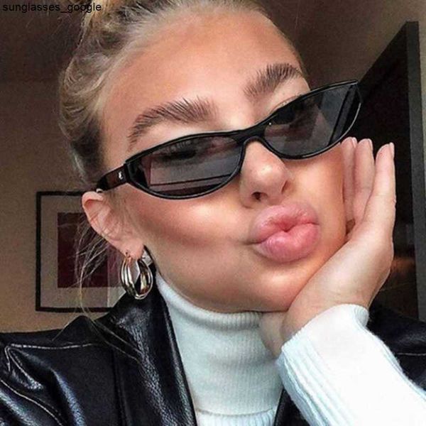 

sunglasses vintage rectangle sunglasses women brand designer small frame sun glasses retro black eyewear cat eye sunglass weird uv400 p23040, White;black
