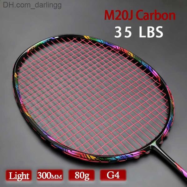 

badminton rackets super light carbon strung fiber badminton racket tension 28-35lbs professional 4u 80g g4 rackets with bags sport for abult
