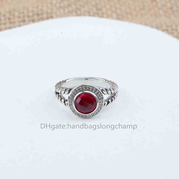

jewelry garnet rings womens designers designer wedding classic fashion inlaid twisted red ring zircon wire high women, Slivery;golden