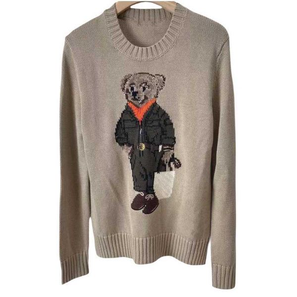 

designers ralphs round ralph designer sweaters knitting cardigan sweaters womens small horse embroidery knitwear men button knitting, White;black