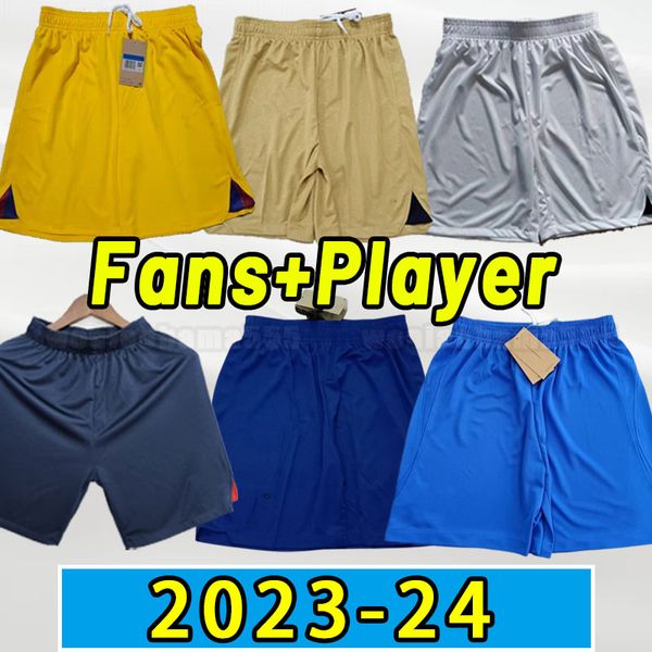 

ansu fati football soccer shorts 23 24 pedri adama ferran 2022 2023 2024 f. de jong dest football pants barcelones lewandowski home away thi, Black;red