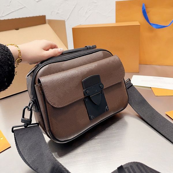 

designer s lock messenger bag men women classic shoulder bag fashion luxury brand crossbody wallet vintage leather handbag purses m45806 m45