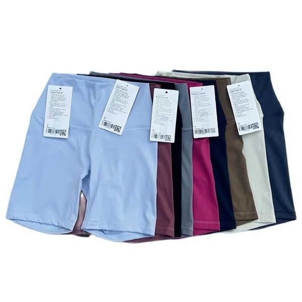 

lu lu lemon women-sports shorts high waist yoga shorts slim fit butt lift gym running high elastic nylon shorts athletic