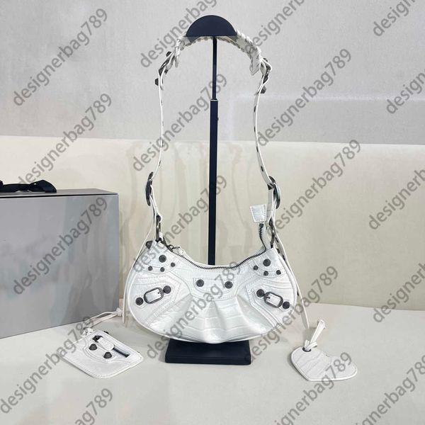 

designer classic motorcycle shoulder bag genuine leather handbag locomotive armpit bags women's tote cross body bag wallet purse clutch