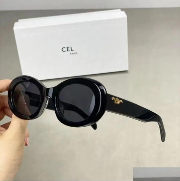 

mens womens designer celinf sunglasses ggity sunglasses glasses round fashion gold frame glass lens eyewear for man woman with box, White;black