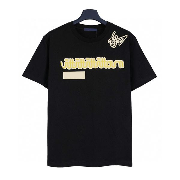 

men's plus tees & polos t-shirts round neck embroidered and printed polar style summer wear with street pure cotton 1ws2d, Black;brown