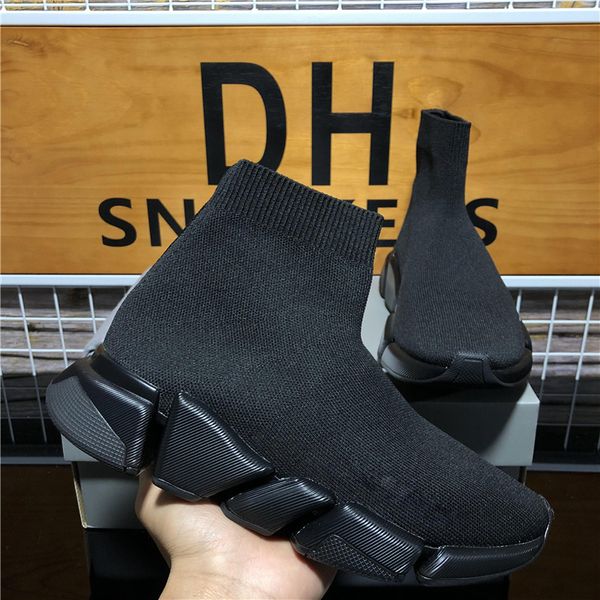 

paris sock casual shoes men women mesh plate-forme designer sneaker slip-on speed trainer black white air sole outdoor sneakers breathable p