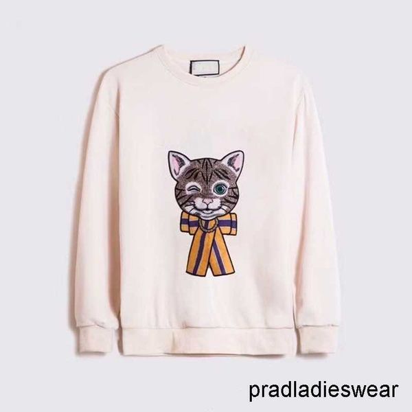 

men's hoodies sweaters women's sweaters designer coats spring and autumn round necks luxury long sleeved lovers' letter embr, Black