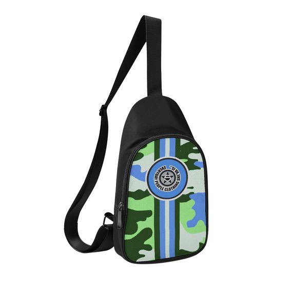 

diy custom men's chest bags women's shoulder bags chest bags green beautiful production of personalized exclusive custom couple gi