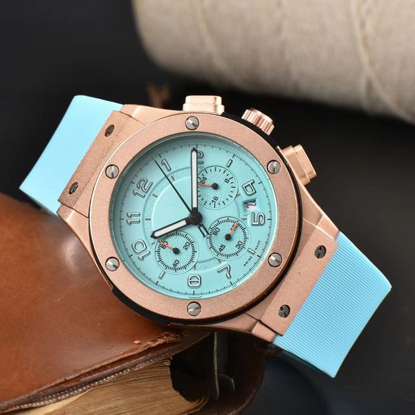 

men's watches casual sapphire datejust 43mm quartz watches waterproof luminous luxury tape watches, Slivery;brown